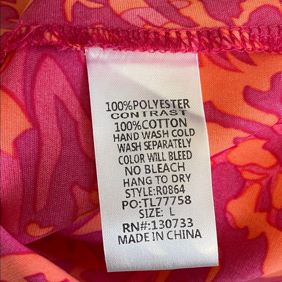 Umgee Pink and Orange Patterned Blouse - Picture 5 of 5